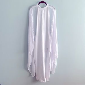 Amazon Size S White Maxi Dress with Cape